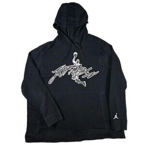 Mens Air Jordan Pullover Hoodie Black 3XL